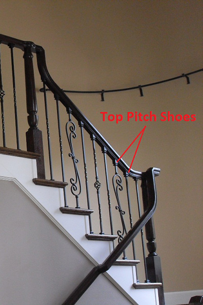 Image of staircase showcasing top pitch shoe