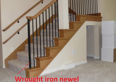Wrought Iron Newel